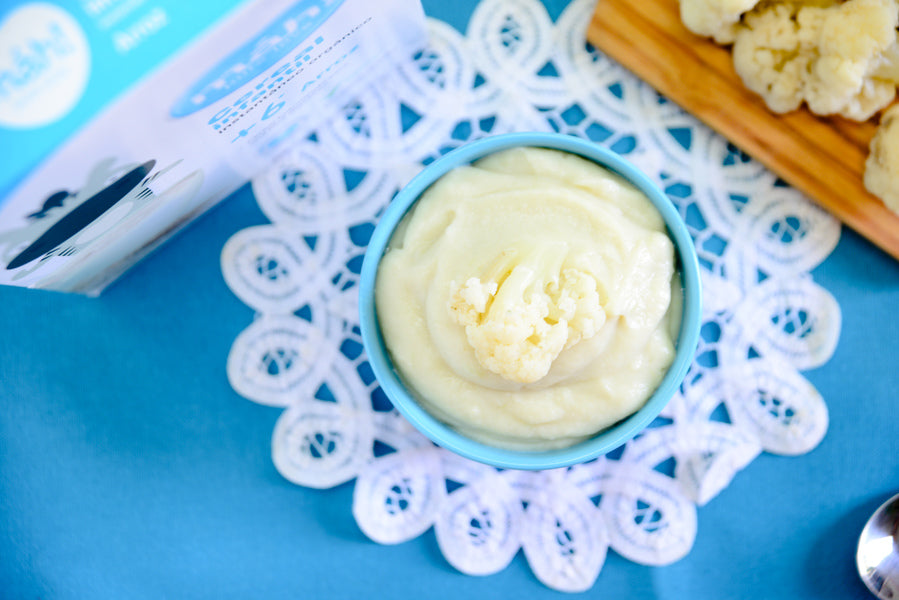 Puré de coliflor con cereal orgánico máh! (receta)