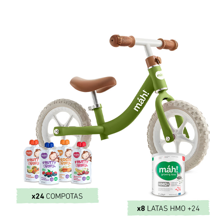 Combo Bicicleta verde + compotas